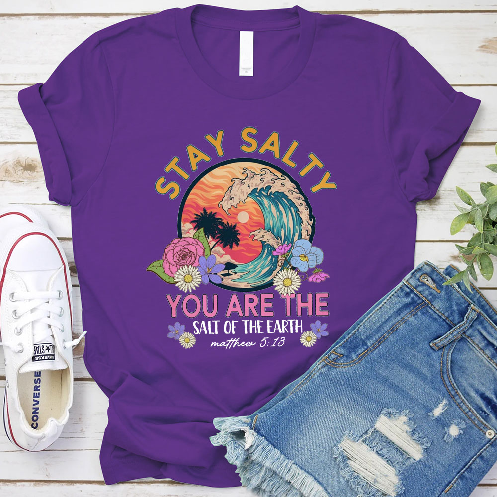 Stay Salty Bible Verse Christian Beach T-Shirt