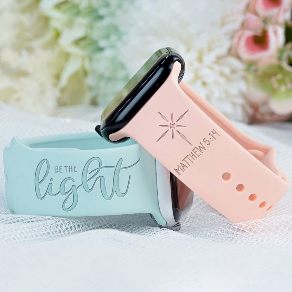 Be The Light Engraved Watch Band