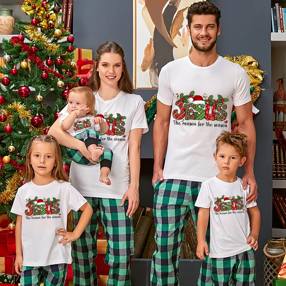 Jesus Is the Reason Christian Christmas Family Matching Shirts