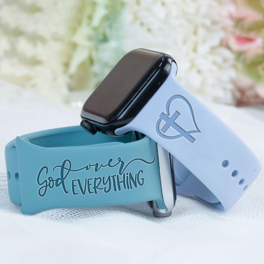 God over Everything Engraved Watch Band for Apple, Fitbit and Samsung