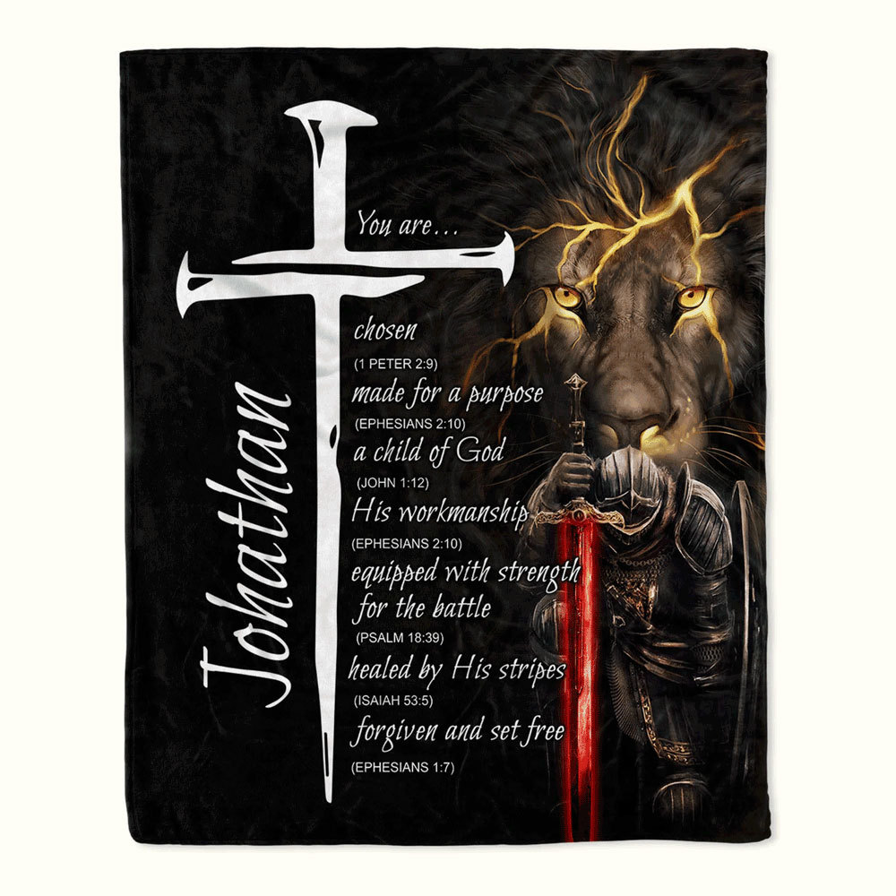 Personalized Christian Throw Blanket