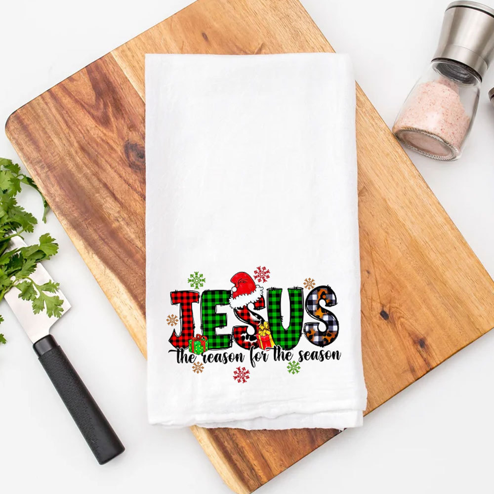 Jesus the Reason for the Season Tea Towel
