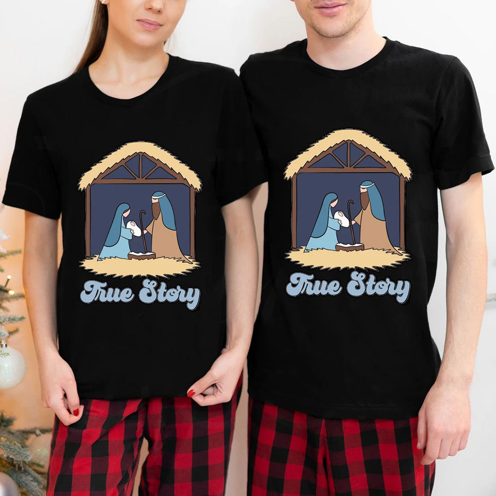 A Thrill of Hope Nativity Christmas T-Shirt