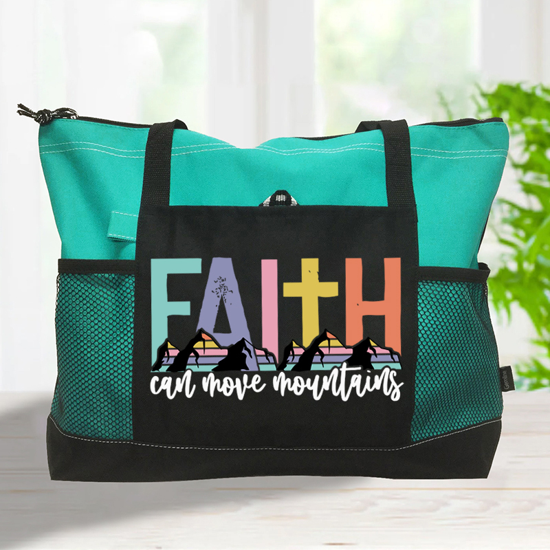 Faith Can Move Mountains Tote Bag