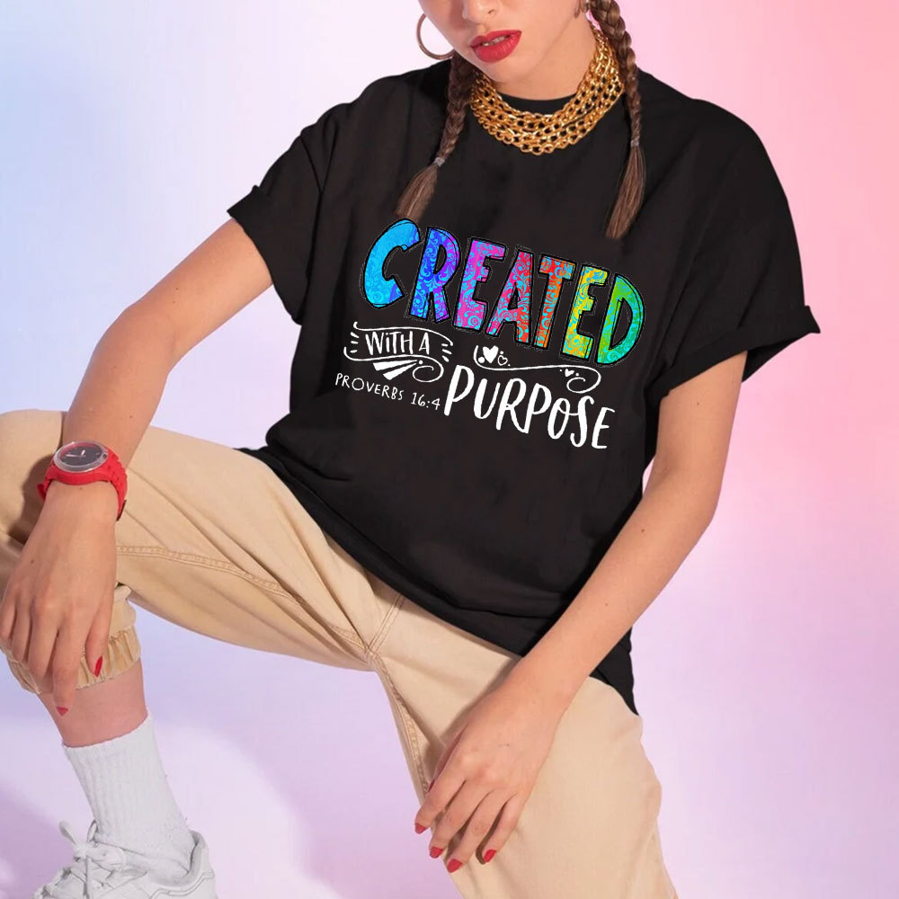 Created with a Purpose Christian Shirt