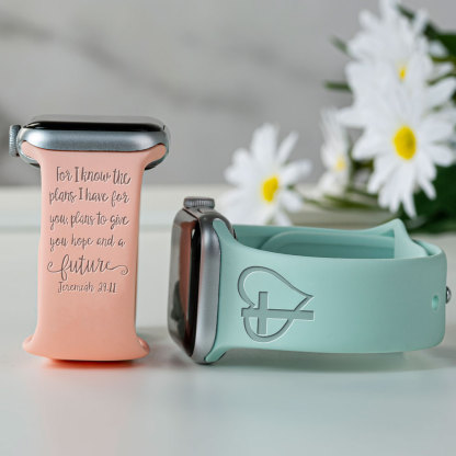 For I Know The Plans I Have For You Engraved Watch Band