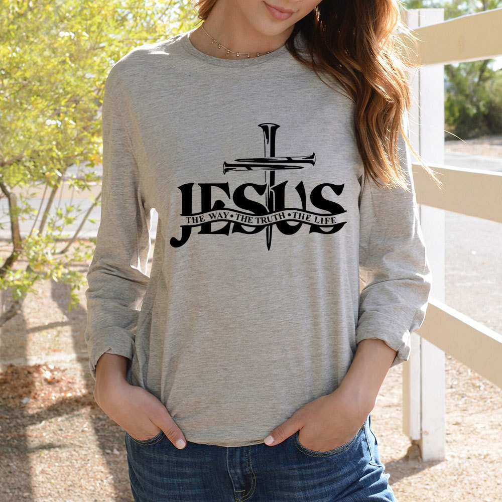 Jesus The Way The Truth The Life Long Sleeve Tee