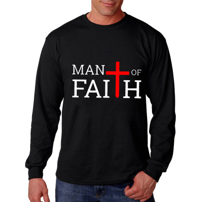 Man Of Faith Long Sleeve Tee