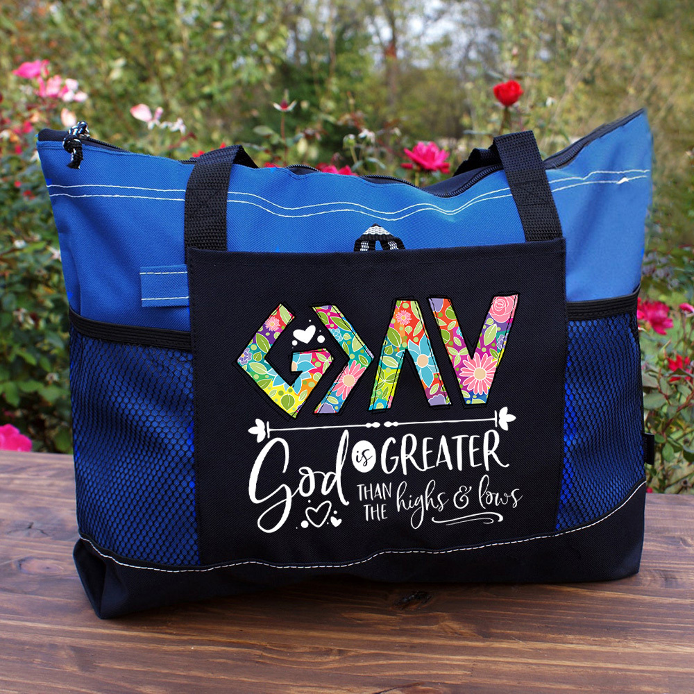 God Is Greater Christian Tote Bag