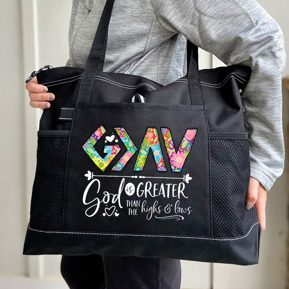 God Is Greater Christian Tote Bag