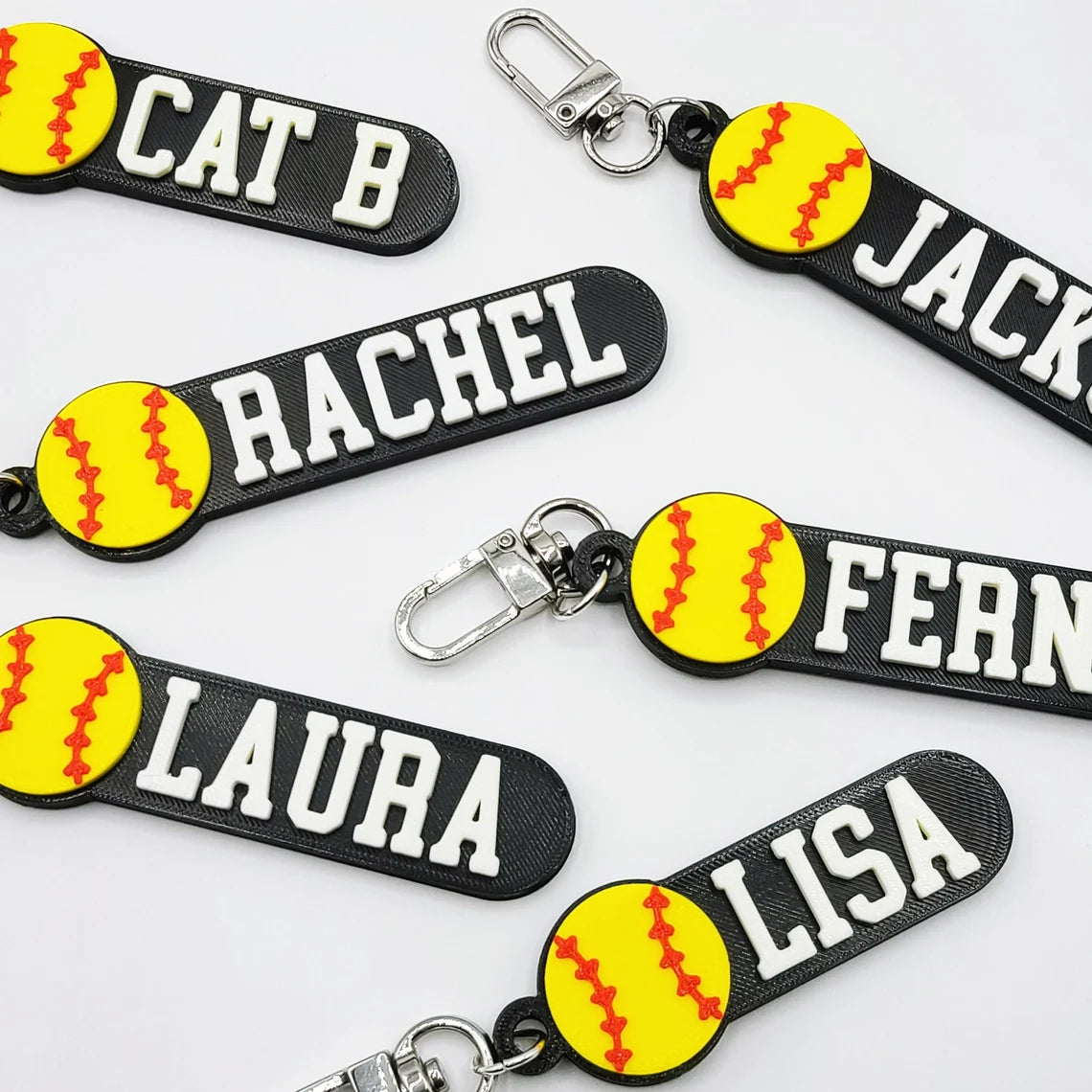 Personalized Sports Keychain Bag Tag