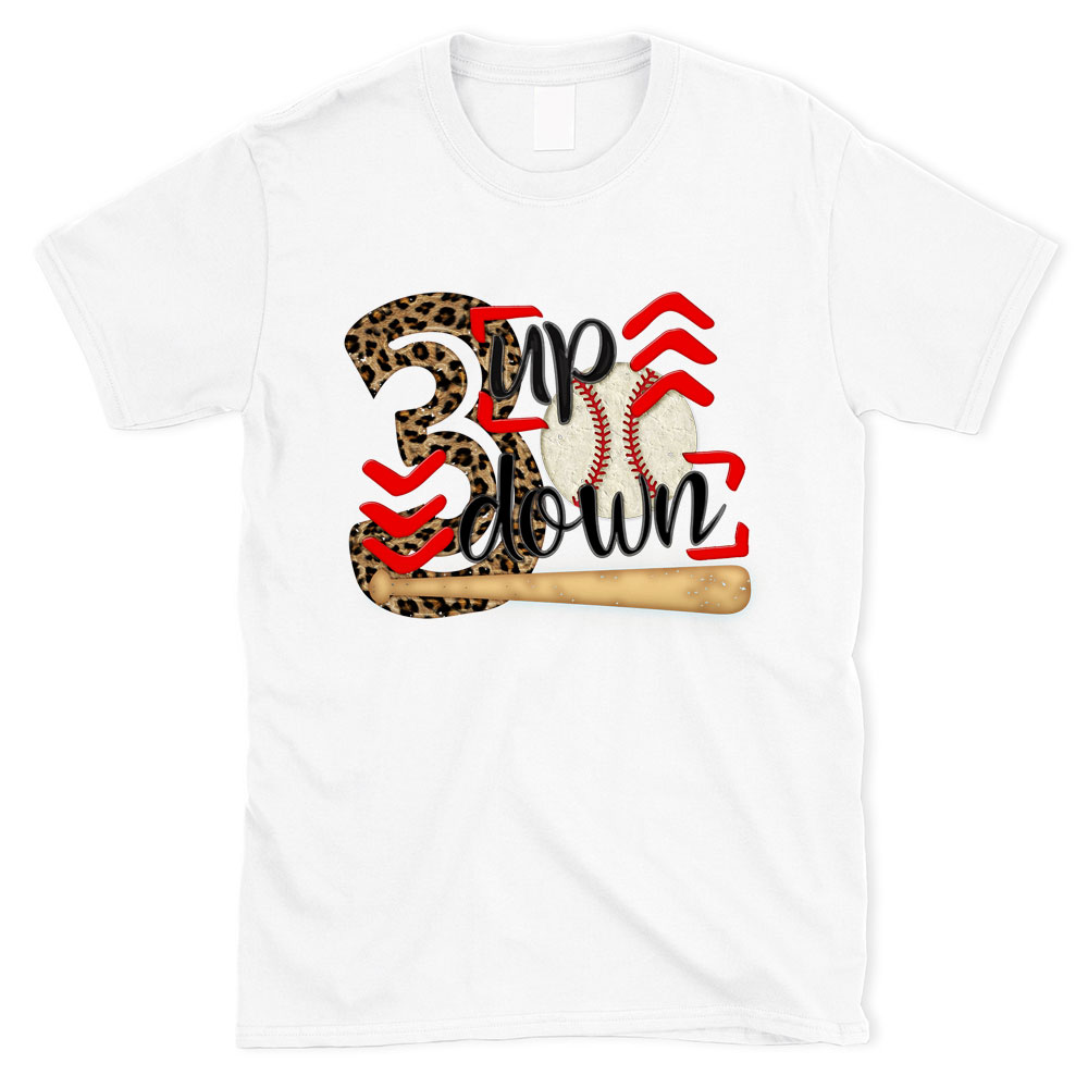 3 up 3 down Baseball Shirt