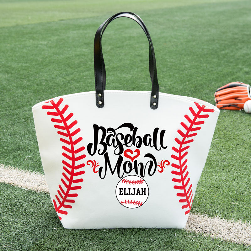 Personalized Baseball and Softball Canvas Tote Bag