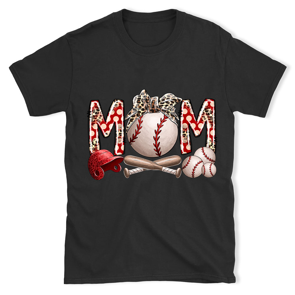 Baseball Mom Leopard Shirt