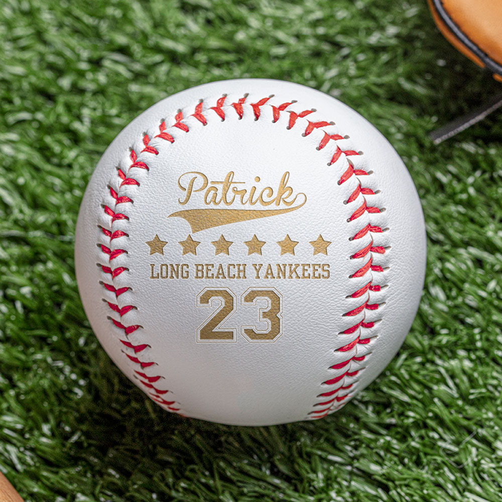 Custom Baseball Team Gift Laser Engraved Baseball