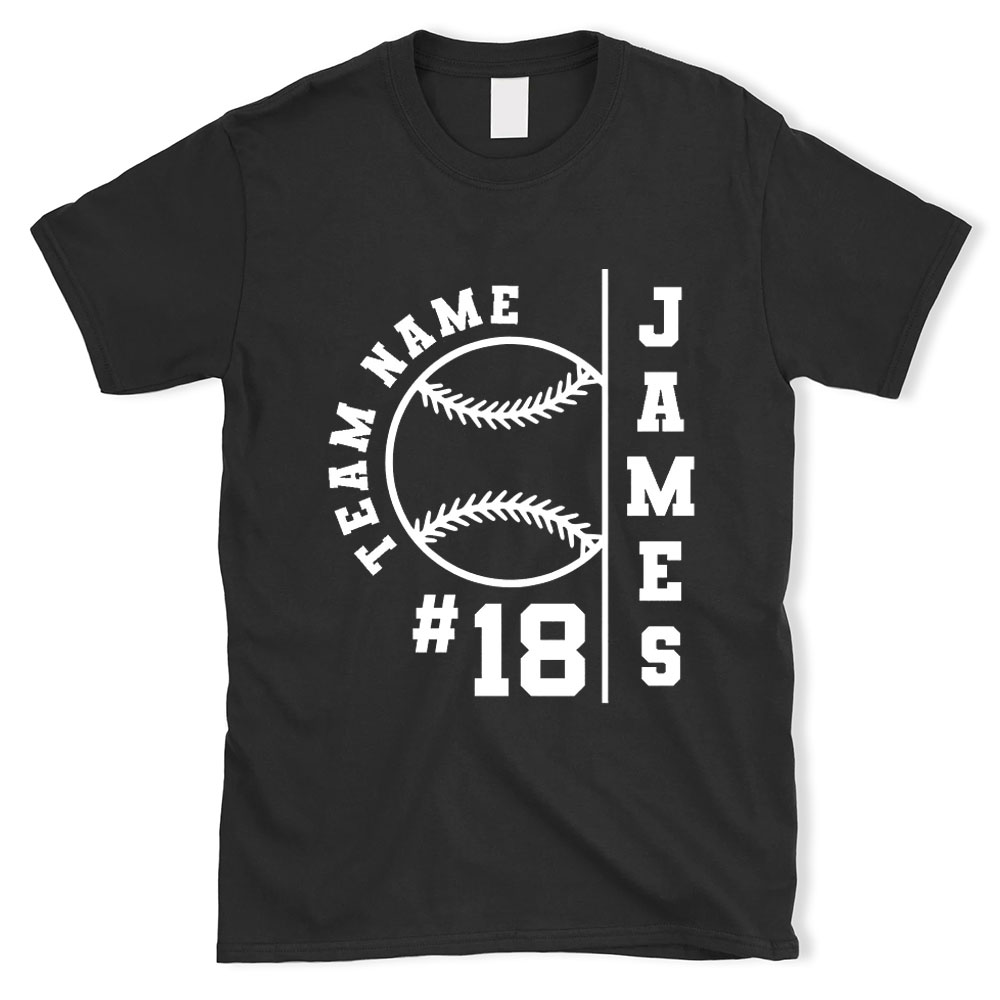 Custom Baseball Team Name and Number Shirt