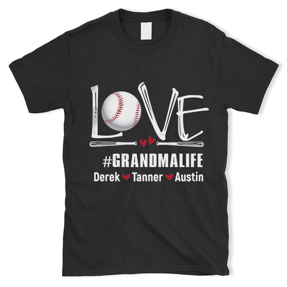 Custom Love Baseball Grandma Life Shirt
