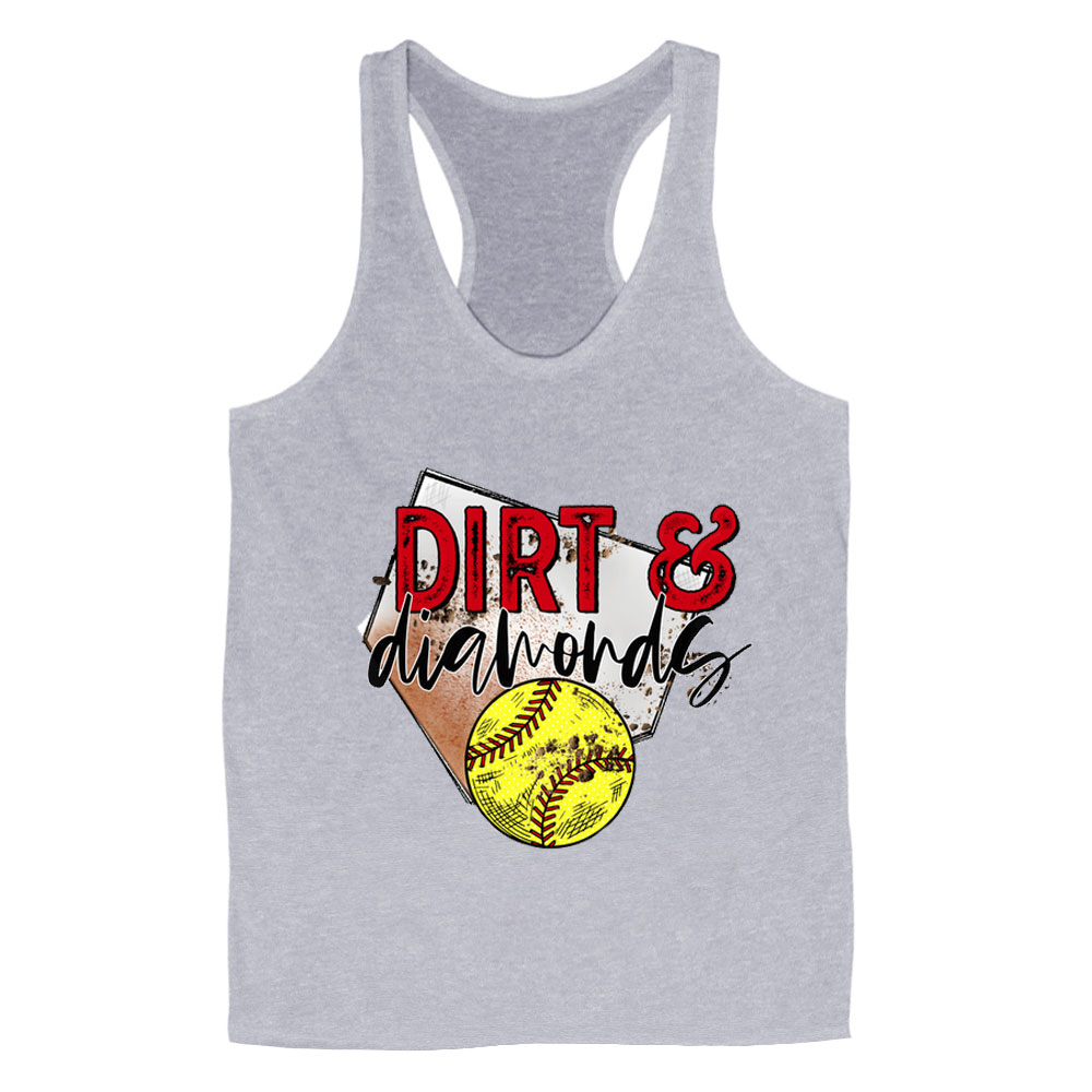Dirt and Diamonds Softball Tank Top