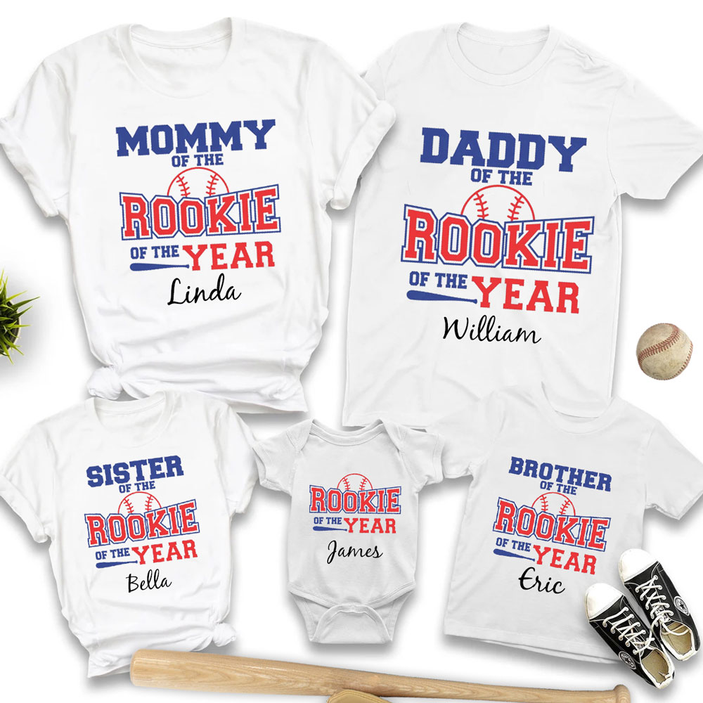 Family Rookie of the Year Birthday Shirts