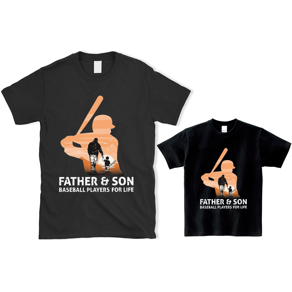 Custom Baseball Season Family Matching Shirts Dad Shirt Mom Classic Unisex  - TeebyHumans