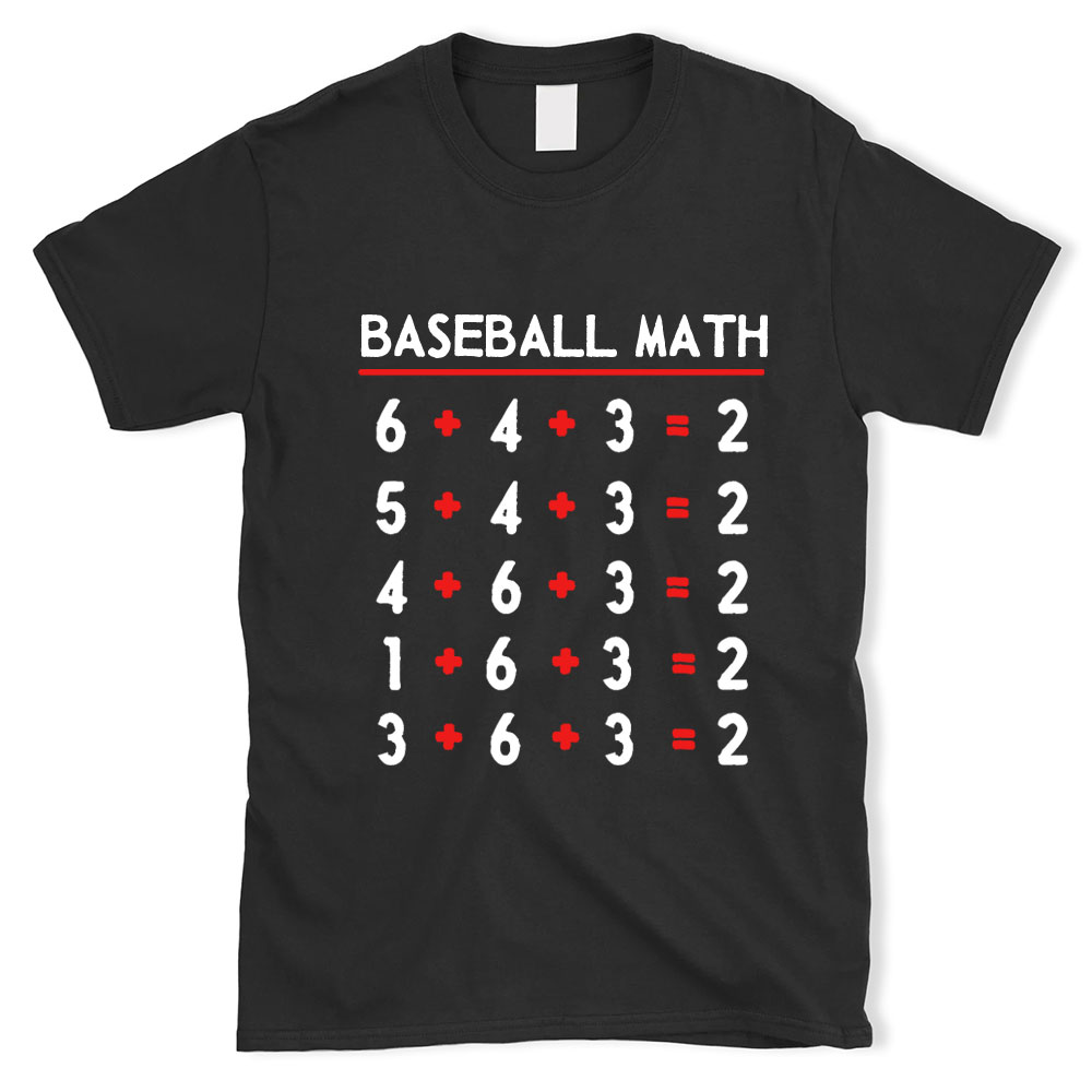 Funny Baseball Math Shirt