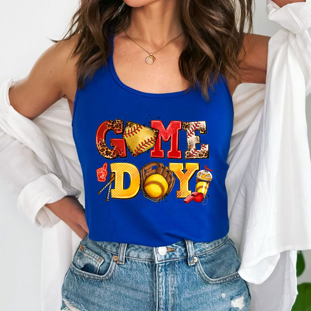 Game day Softball Tank Top