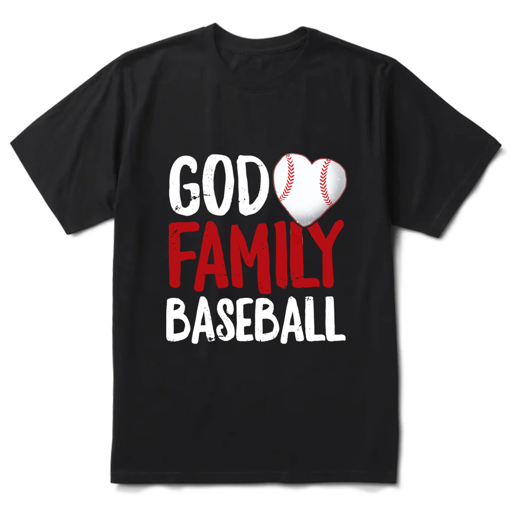 God Family Baseball T-Shirt
