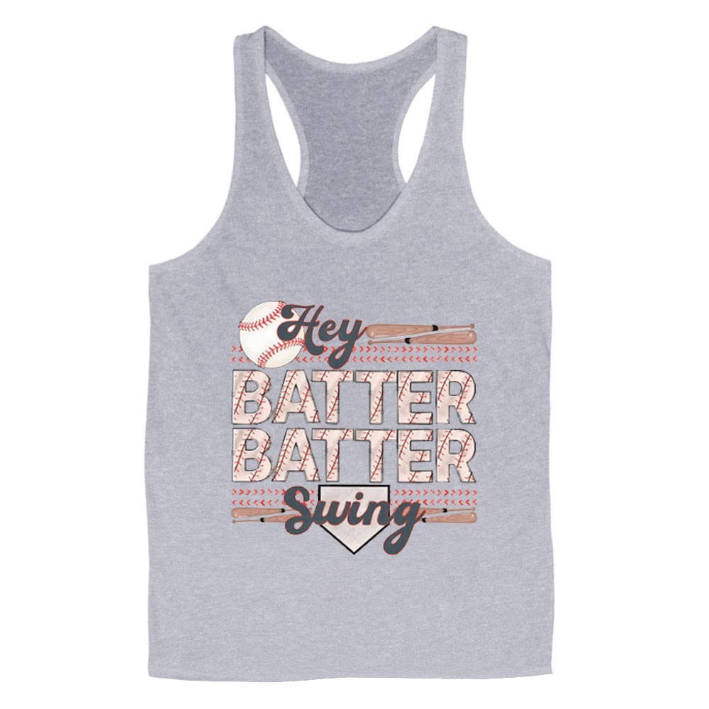 Hey Batter Batter Swing Baseball Season Tank Top
