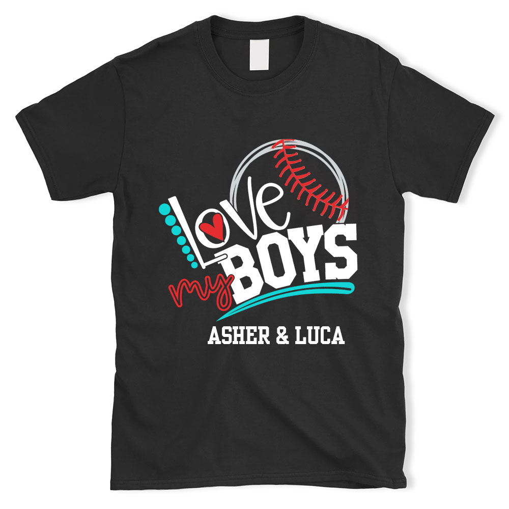 I Love My Baseball Boys T-Shirt