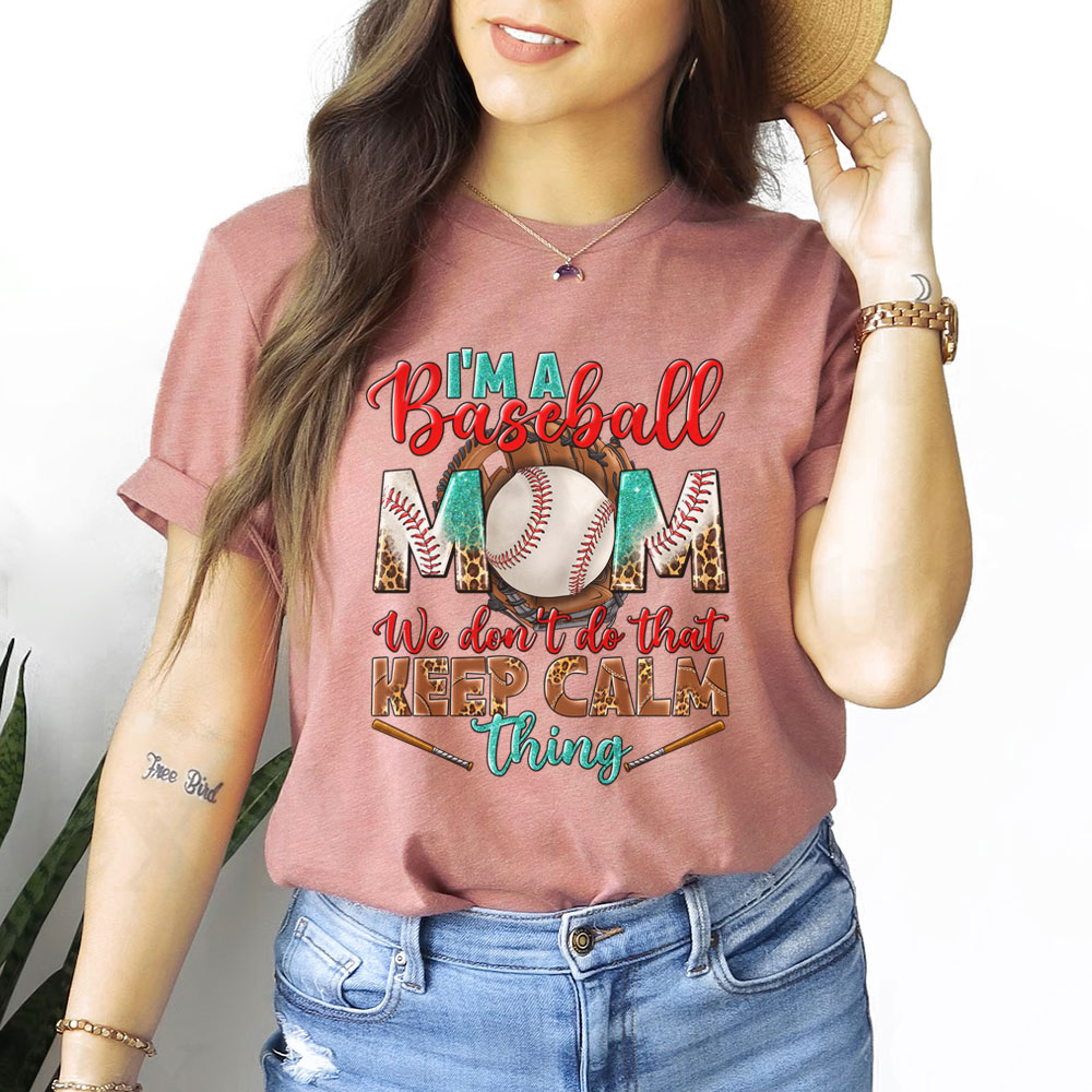 Baseball Mom T-Shirt Cute Baseball Mom T-Shirt