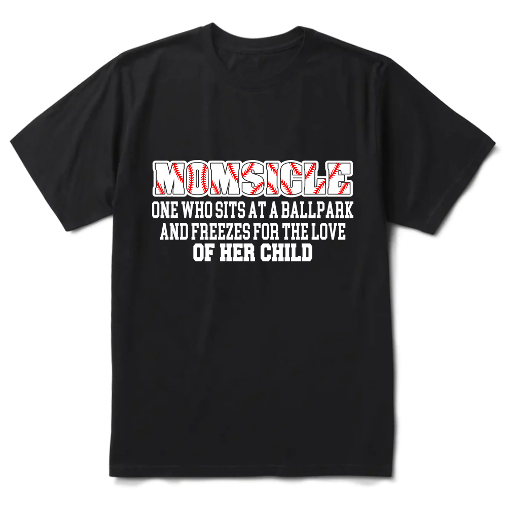Momsicle Definition Funny Baseball Mom Shirt