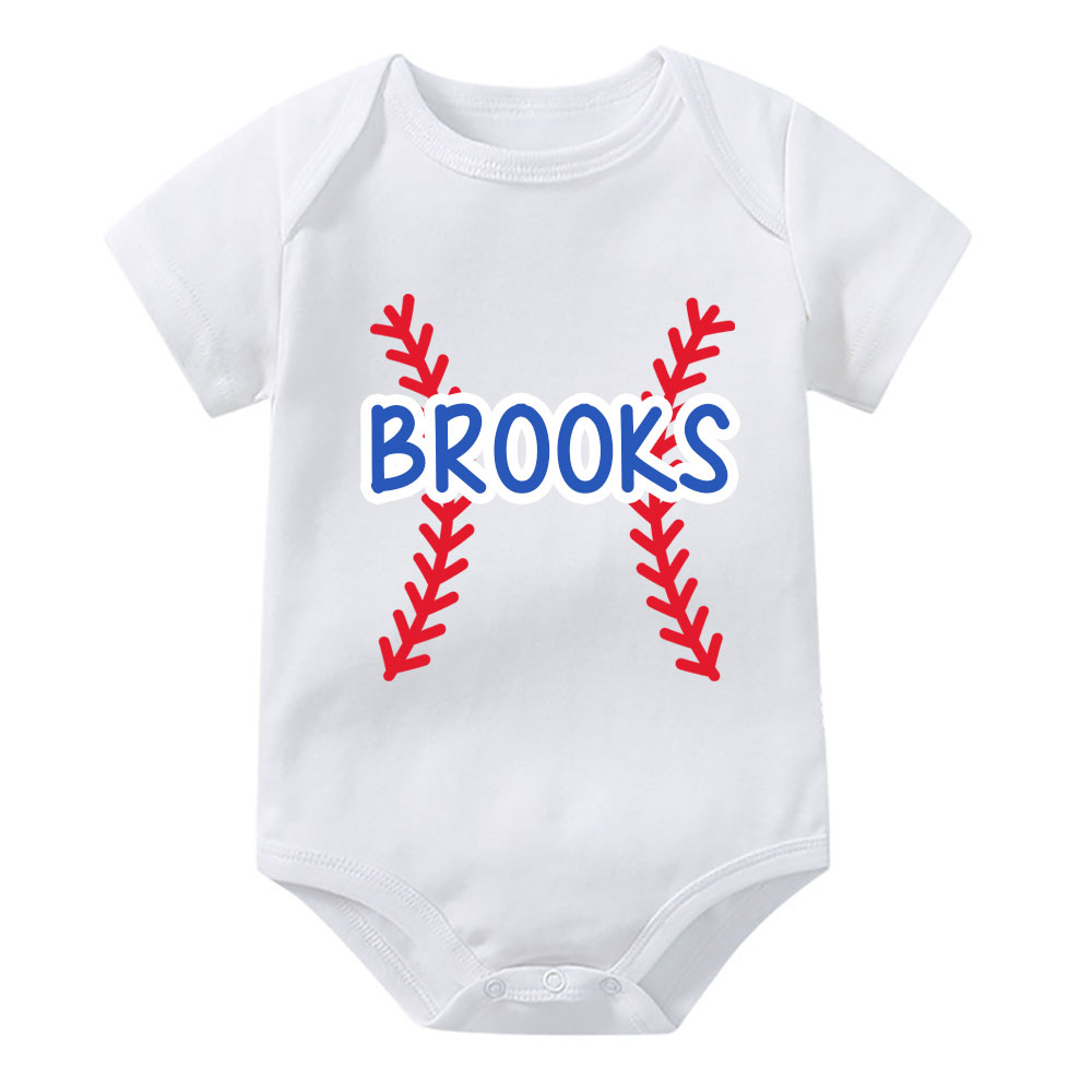 Personalized Baby Baseball Bodysuit