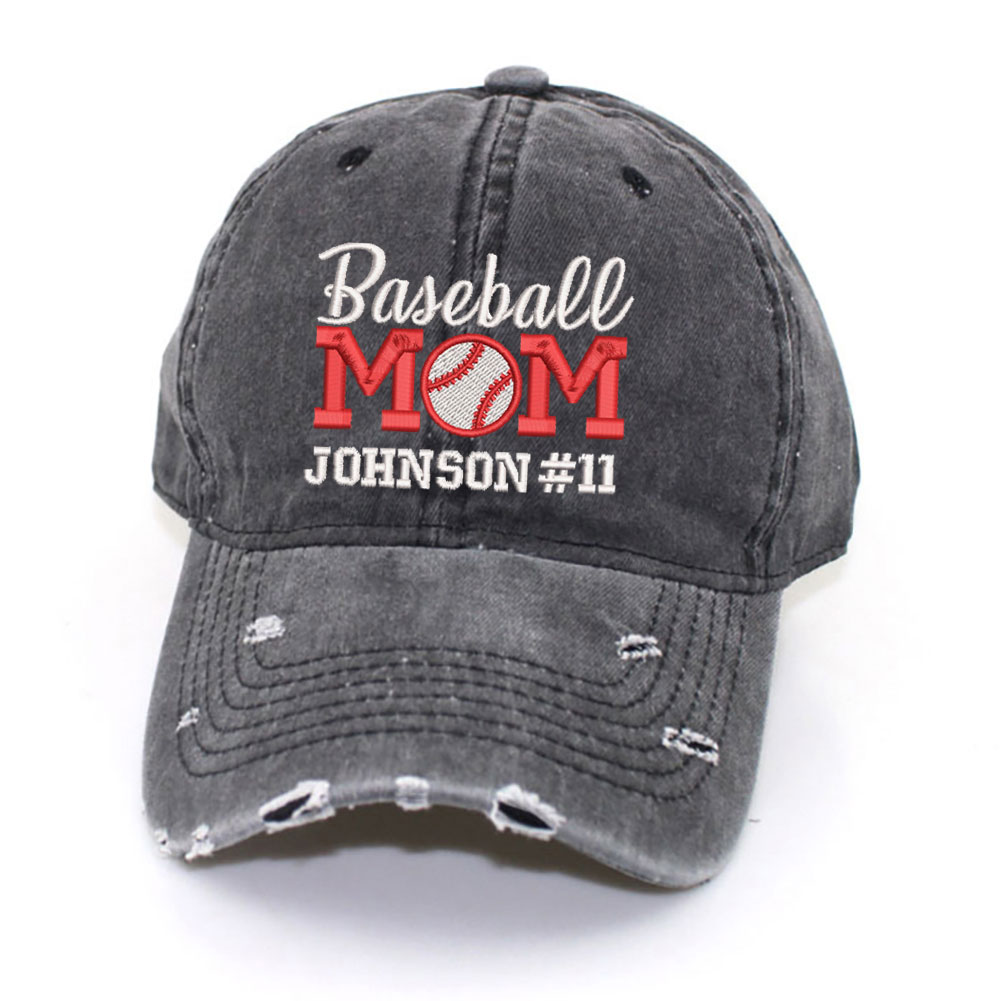 Personalized Baseball Mom Hat