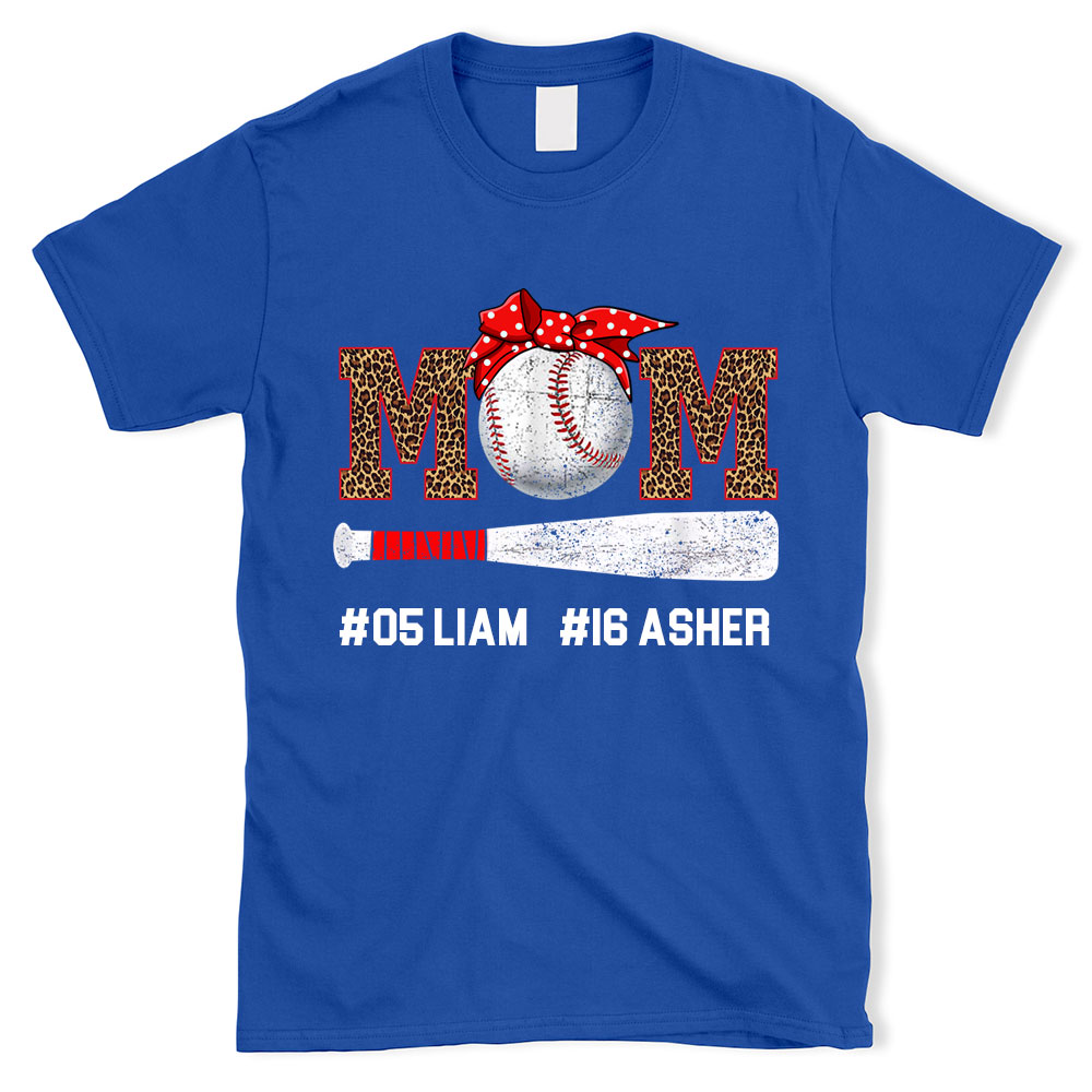 Personalized Baseball Mom Kid's Name T-Shirt