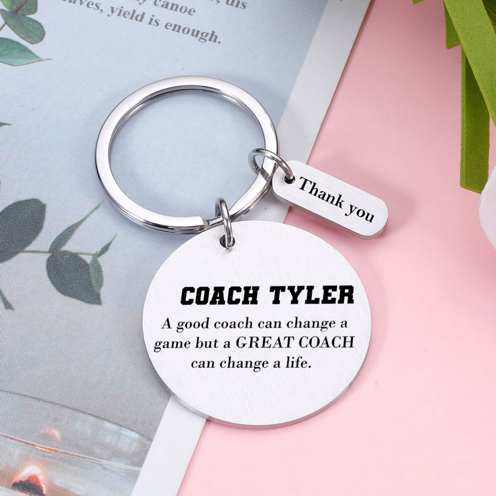 Personalized Coach Keychain Gift for Coach