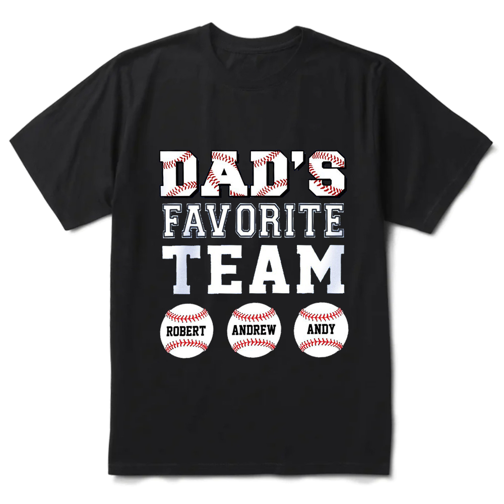 Personalized Dad's Favorite Team Shirt