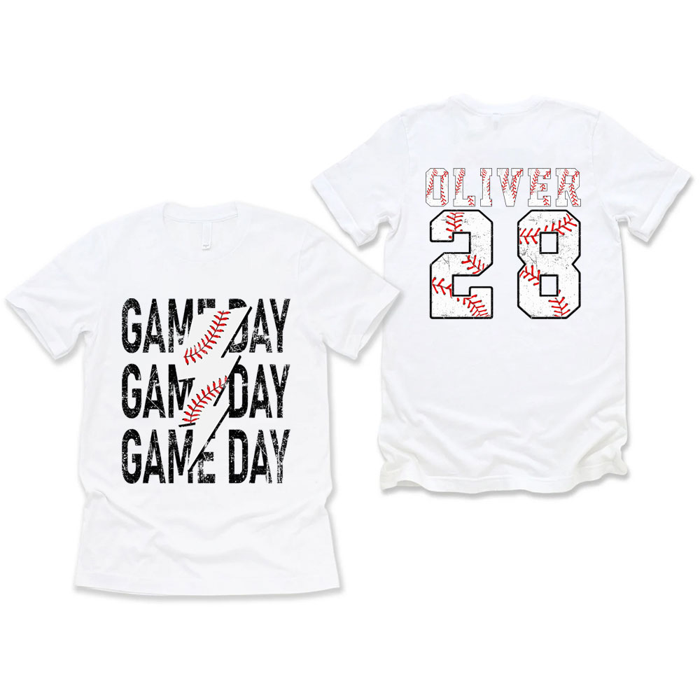 Personalized Game Day Baseball Shirt