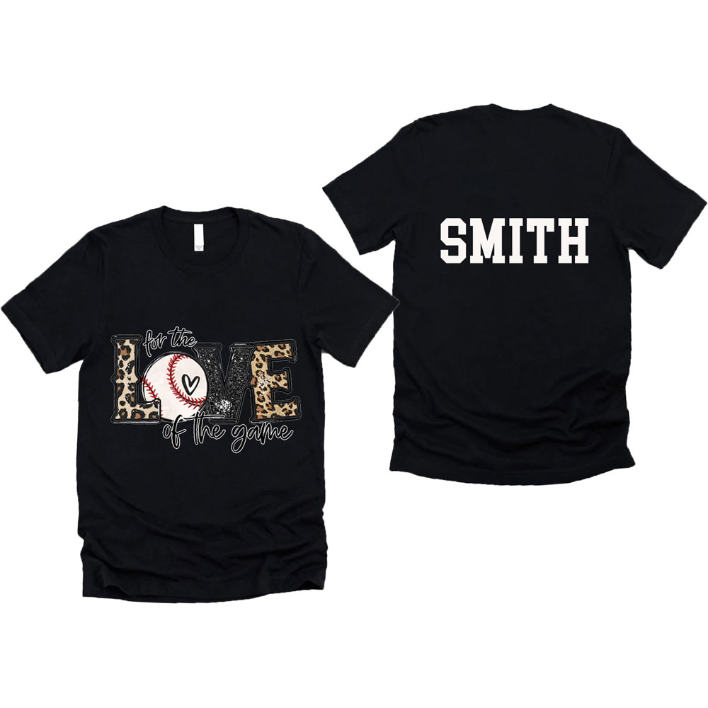 Personalized Name For the Love of the Game Shirt