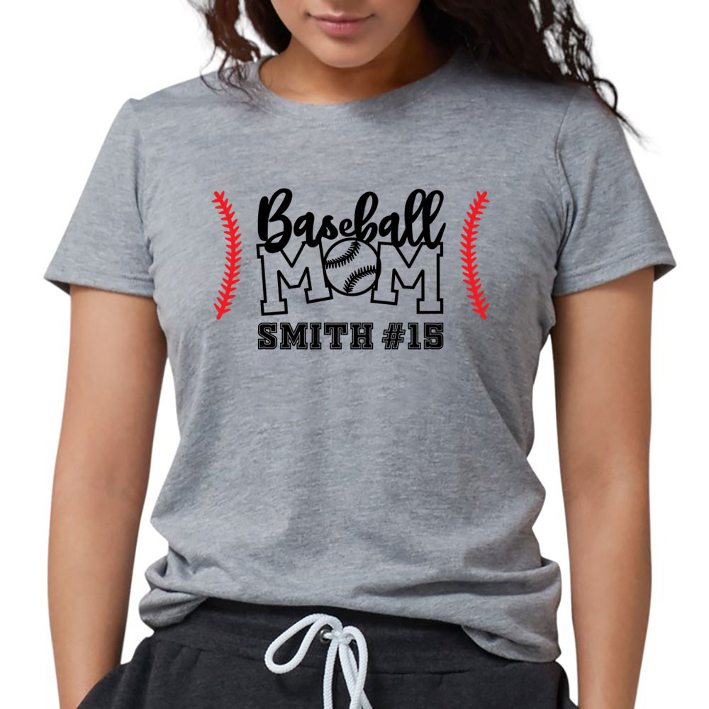 Custom Baseball Mom Shirt | Unisex Crew