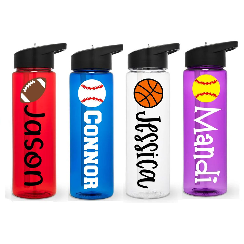 Personalized Sports Water Bottle with Name