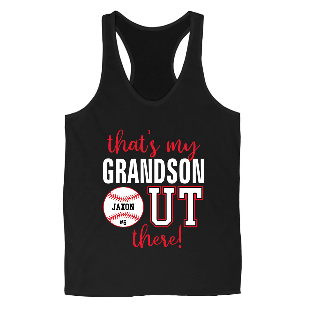Personalized That's My Son out There Baseball Tank Top