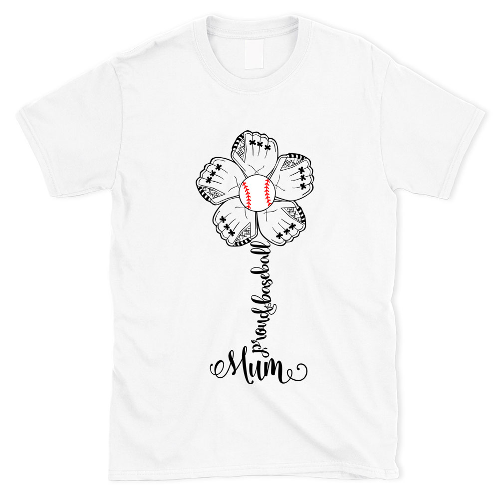 Proud Baseball Grandma Mum Life T-Shirt