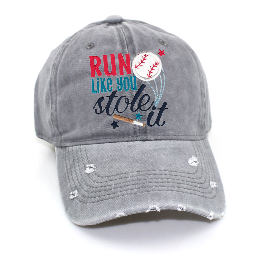 Run Like You Stole It Baseball Hat