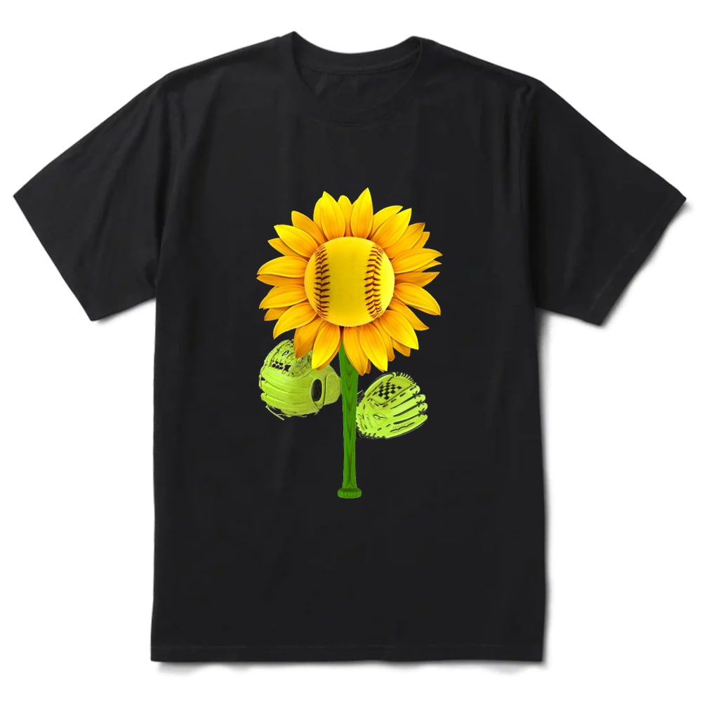 Softball Sunflower T-Shirt