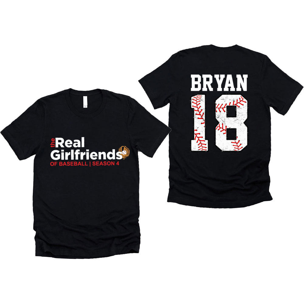 The Real Girlfriends of Baseball Personalized T-Shirt