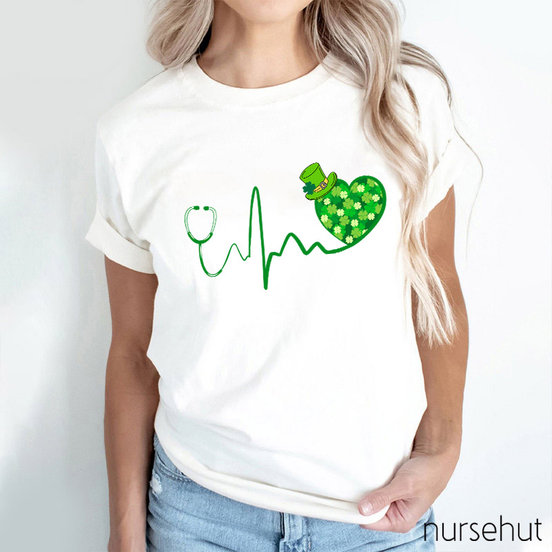 Clover Heart Nurse T-Shirt