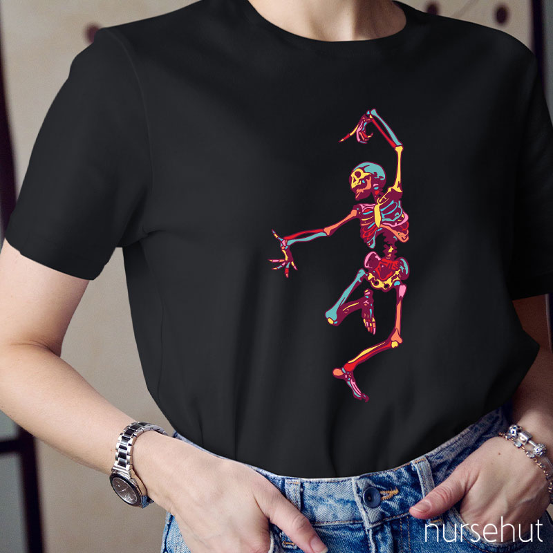 Solo Dancing Skeleton Nurse T-Shirt