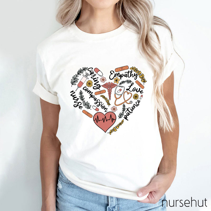 Compassion Caring Empathy Nurse T-Shirt