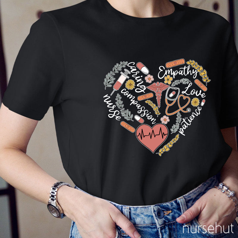 Compassion Caring Empathy Nurse T-Shirt