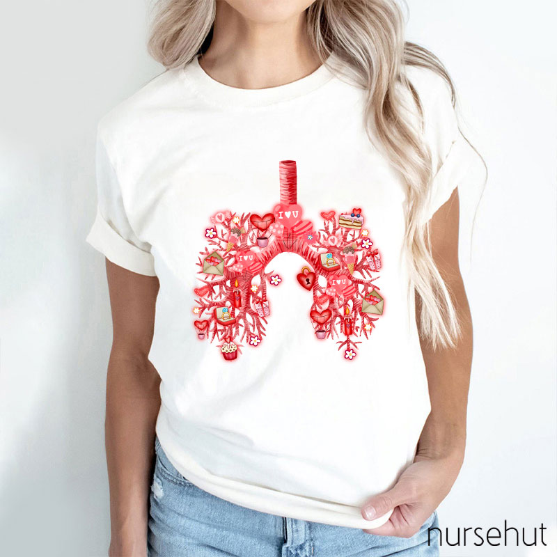 I Love You Valentine Air Ducts Nurse T-Shirt